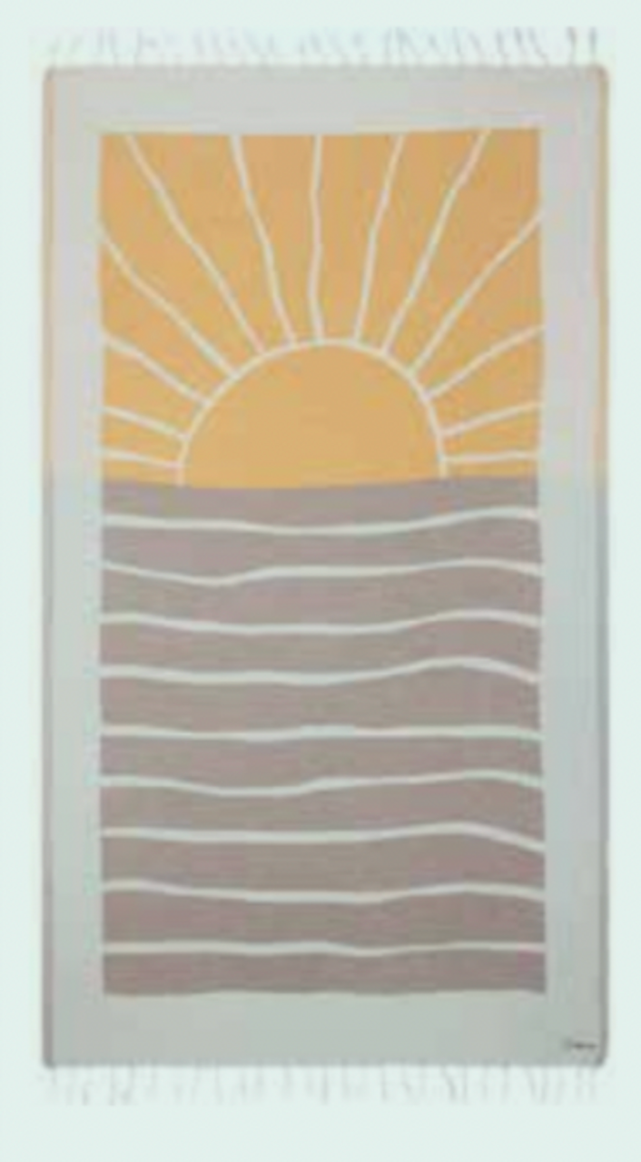 BEACH TOWEL SAND CLOUD Range Stripe - Dobby