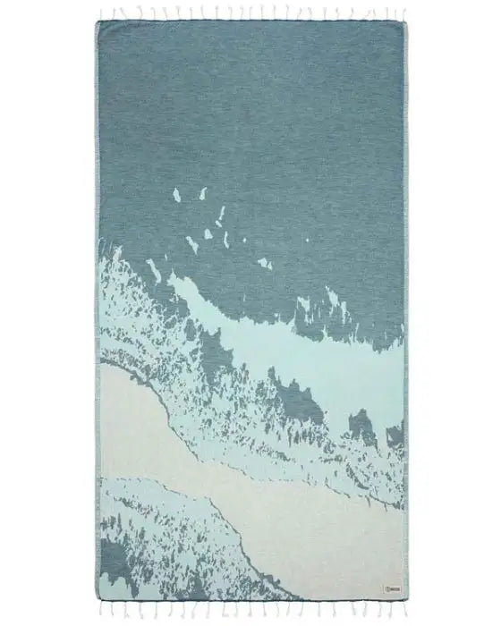 BEACH TOWEL SAND CLOUD SUNSET BEACH