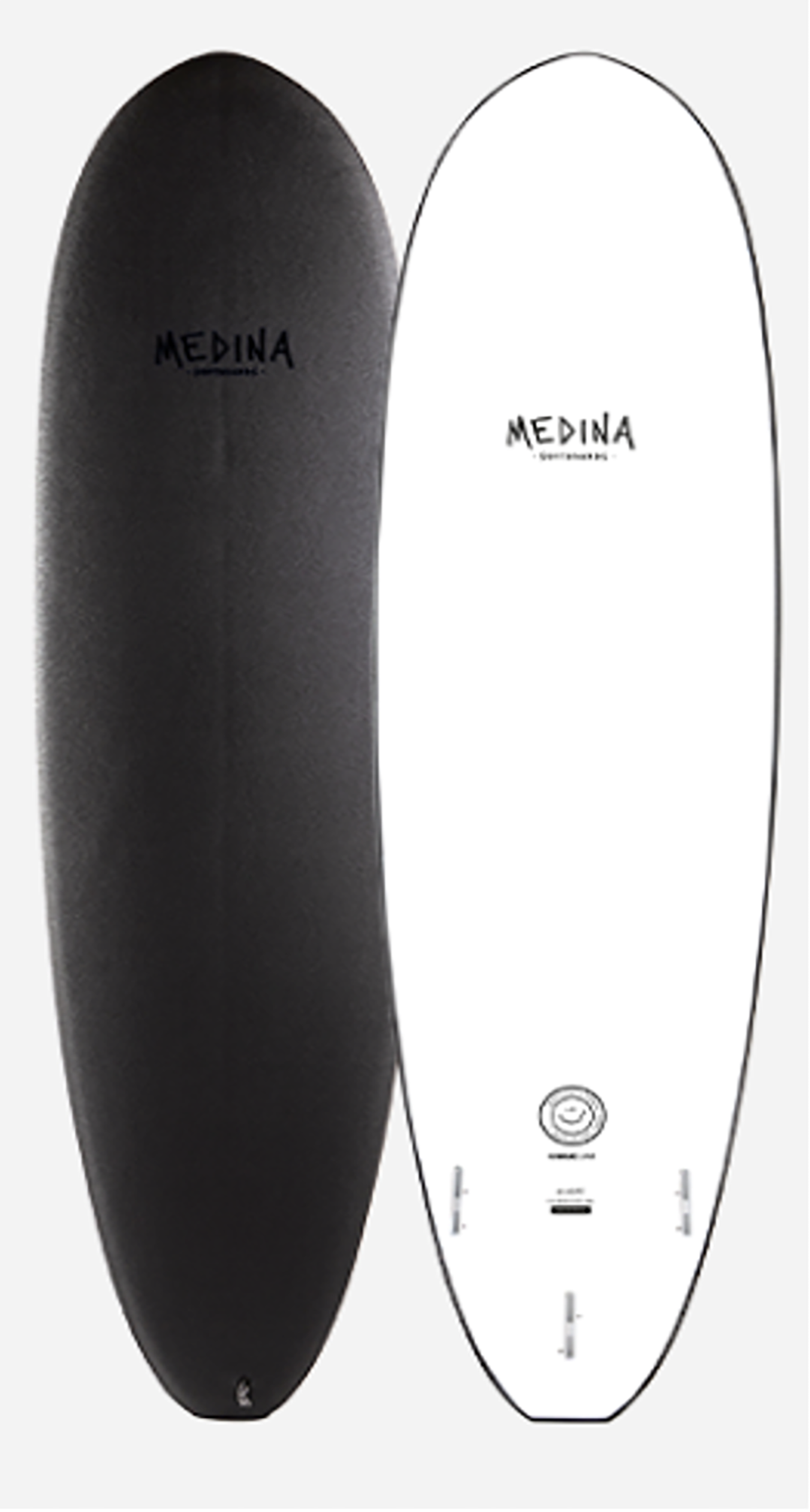 Planche De Surf En Mousse Medina Softboards Premium White Mini Long 6'6