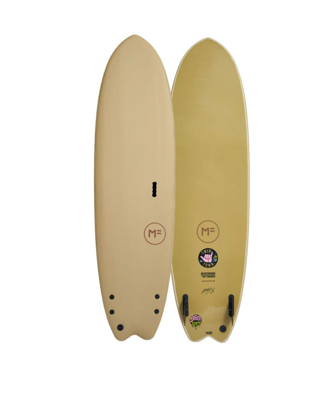 Planche De Surf En Mousse MF Softboards Twin Town Soy 7'6