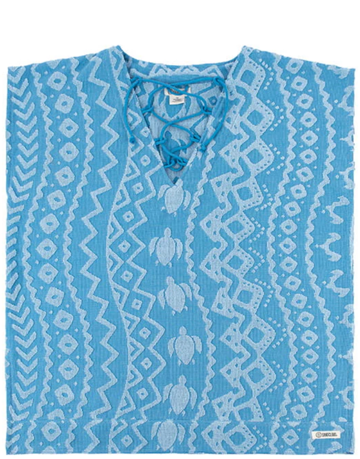 poncho SAND CLOUD Swimming Turtles Cover Up