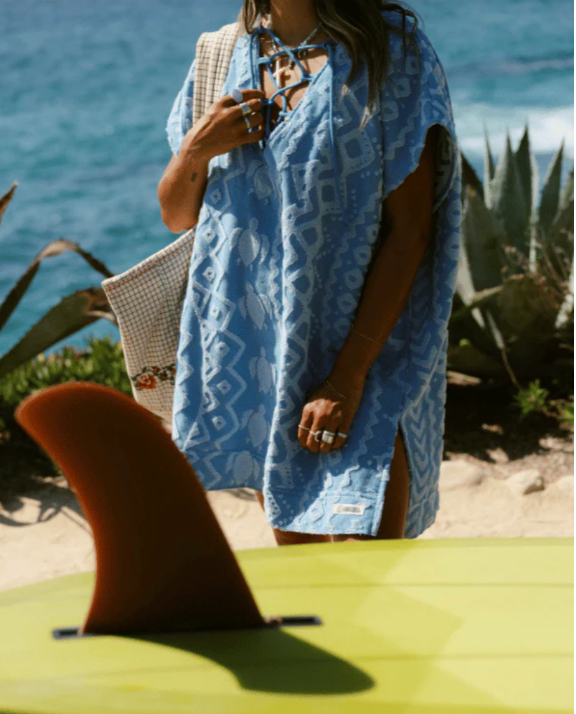 poncho SAND CLOUD Swimming Turtles Cover Up