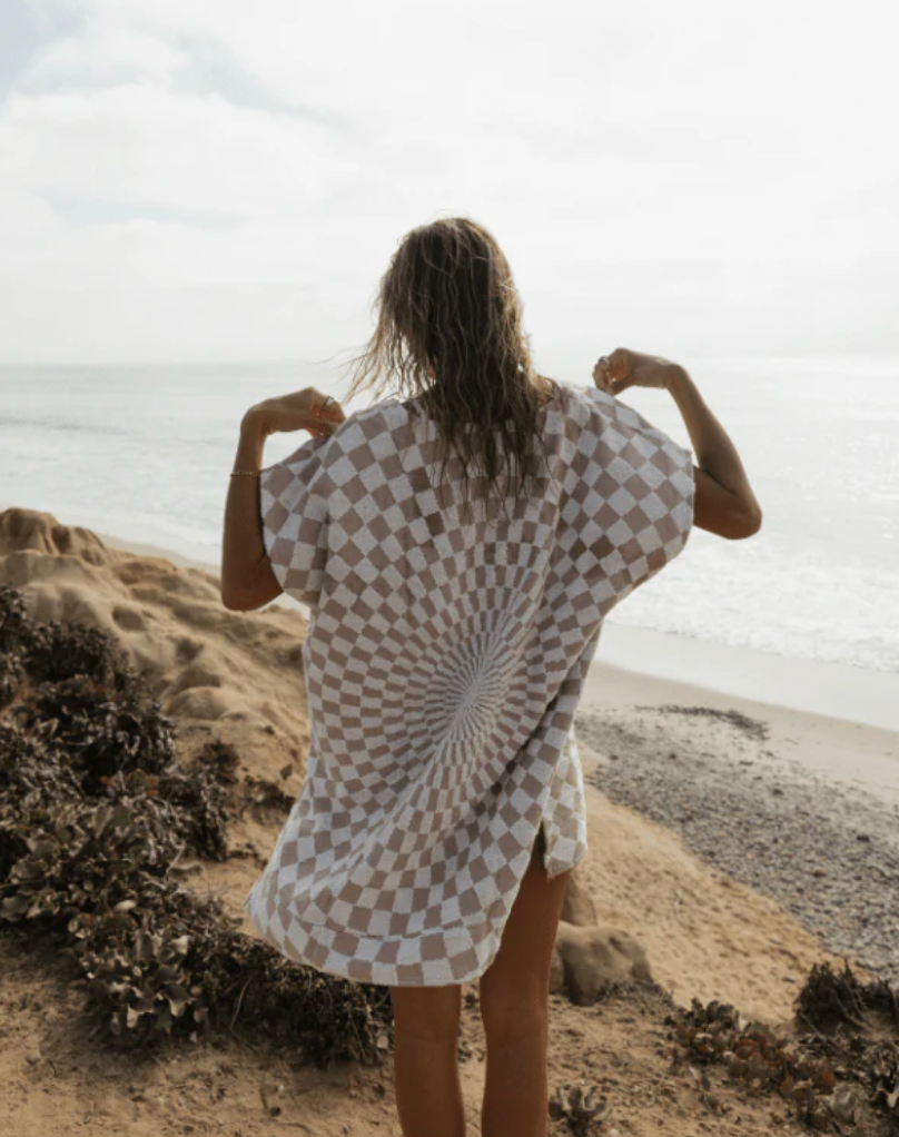 poncho SAND CLOUD Checkster Cover Up