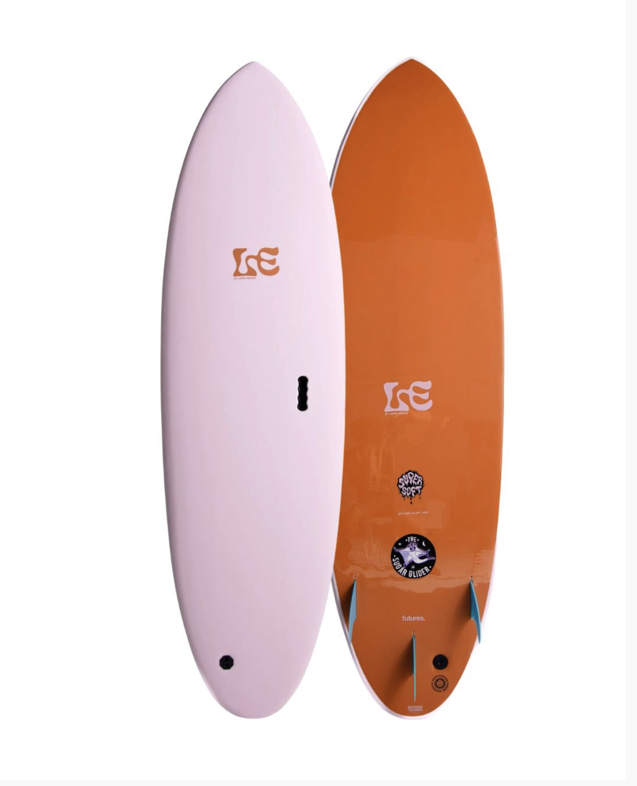 Planche de surf en mousse MF x Laura Sugar Glider Super Soft 7'6