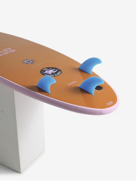Planche de surf en mousse MF x Laura Sugar Glider Super Soft 7'6