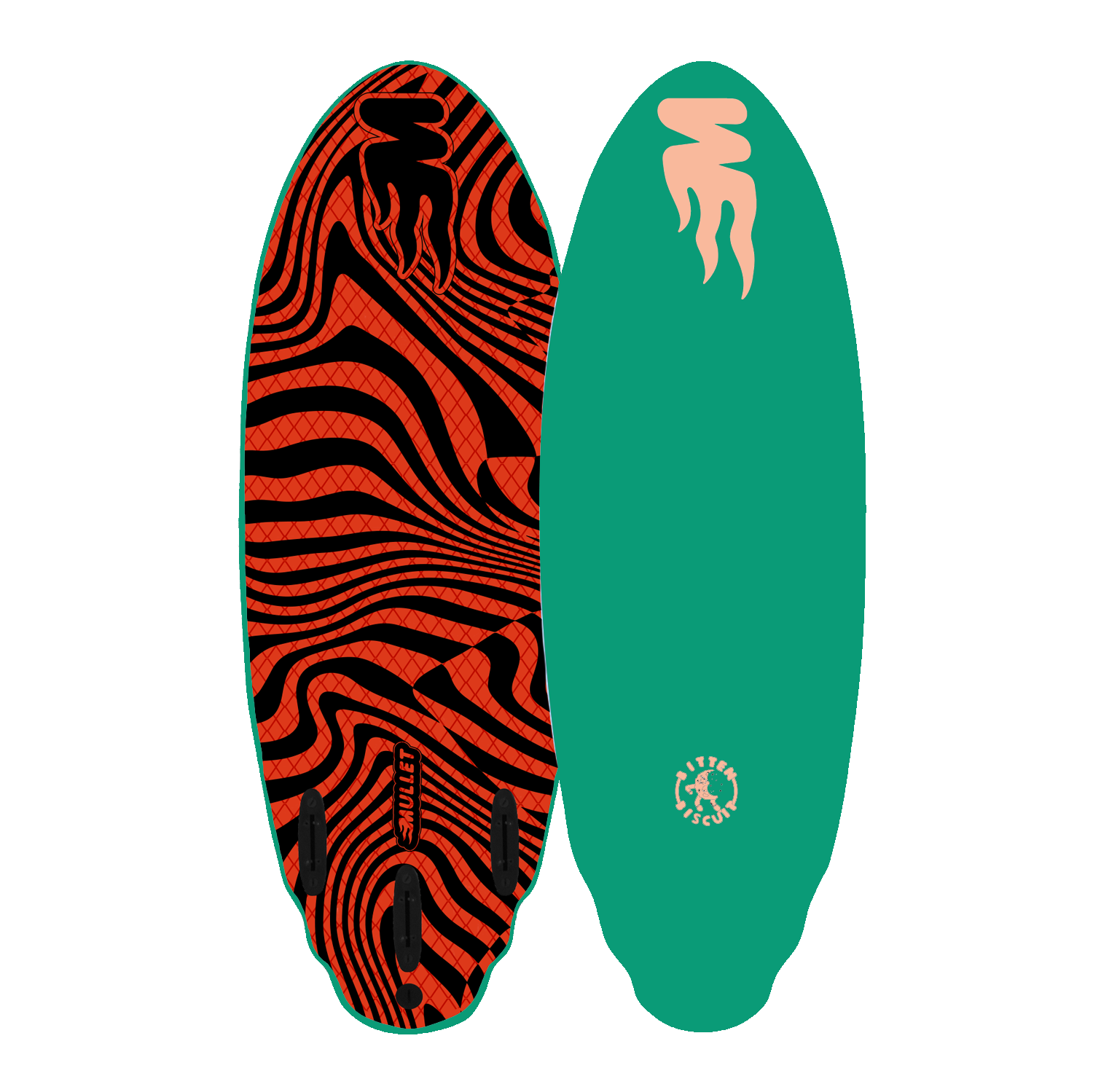 Planche de surf en mousse Mullet Bitten Biscuit 5'4