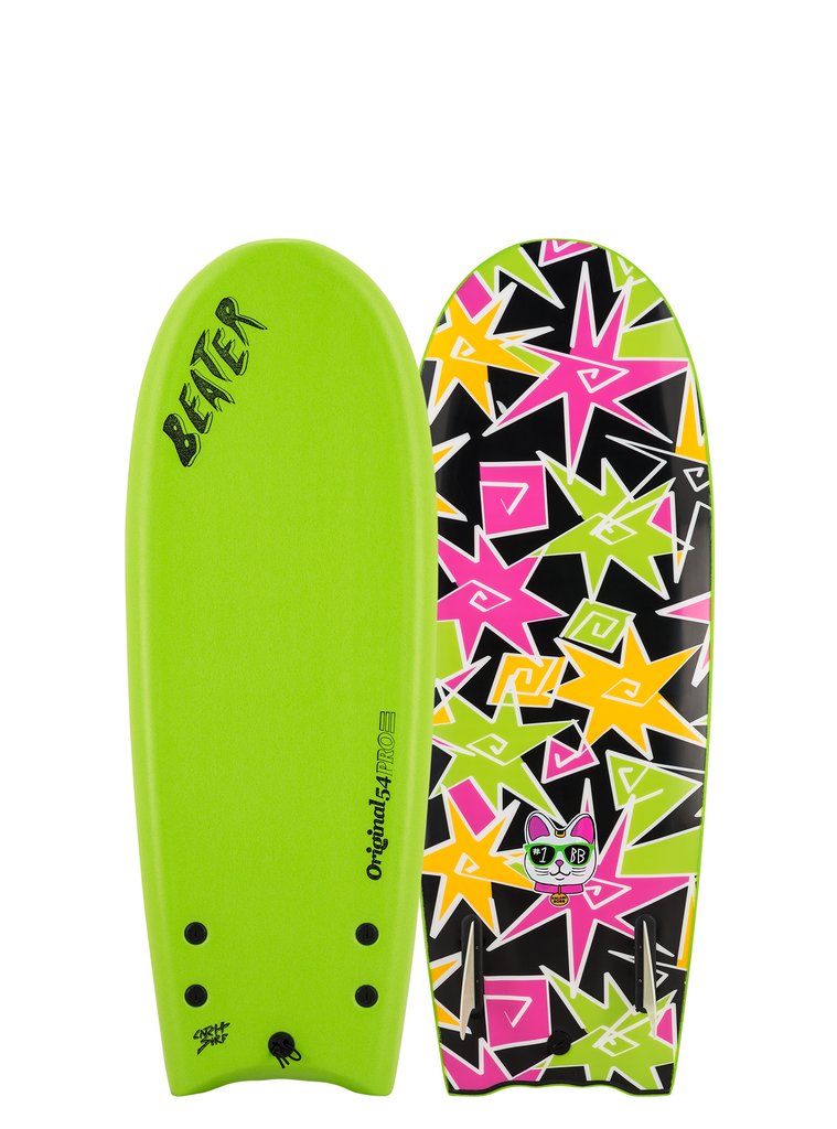Planche De Surf En Mousse Beater Original 54 Johnny Redmond Green