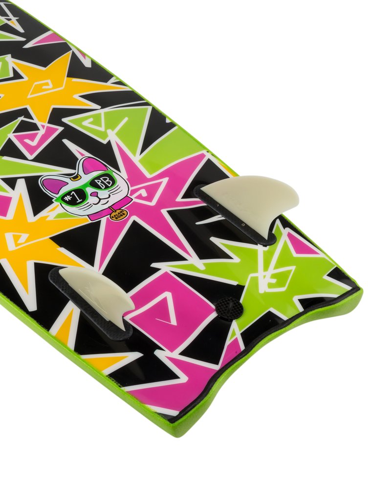 Planche De Surf En Mousse Beater Original 54 Johnny Redmond Green
