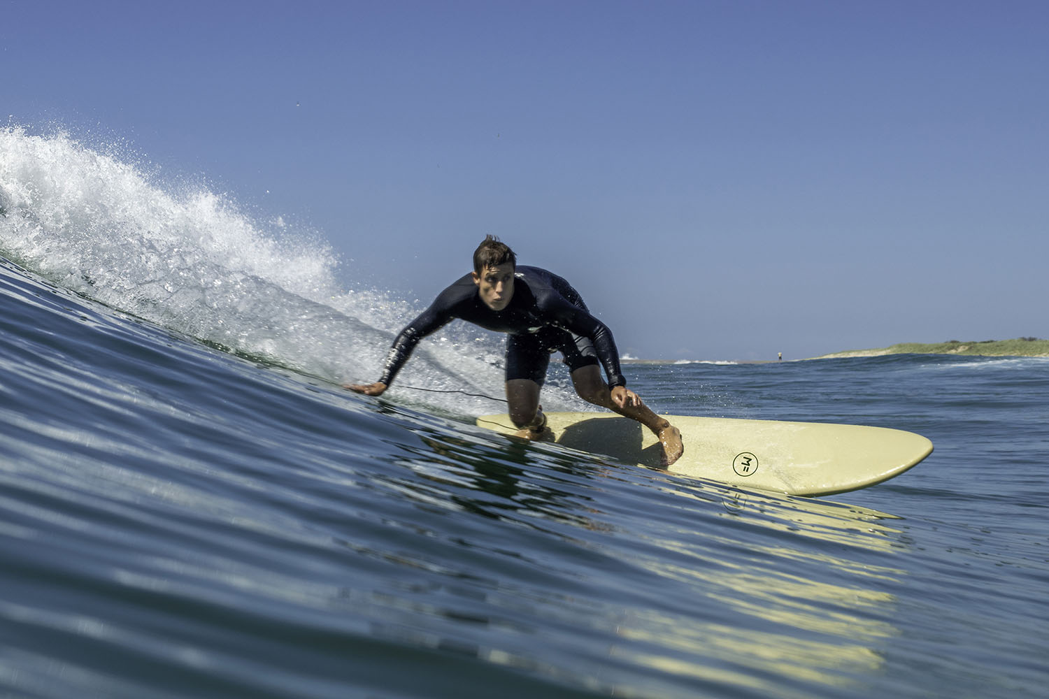 Planche De Surf En Mousse MF Softboards Twin Town Soy 7'6