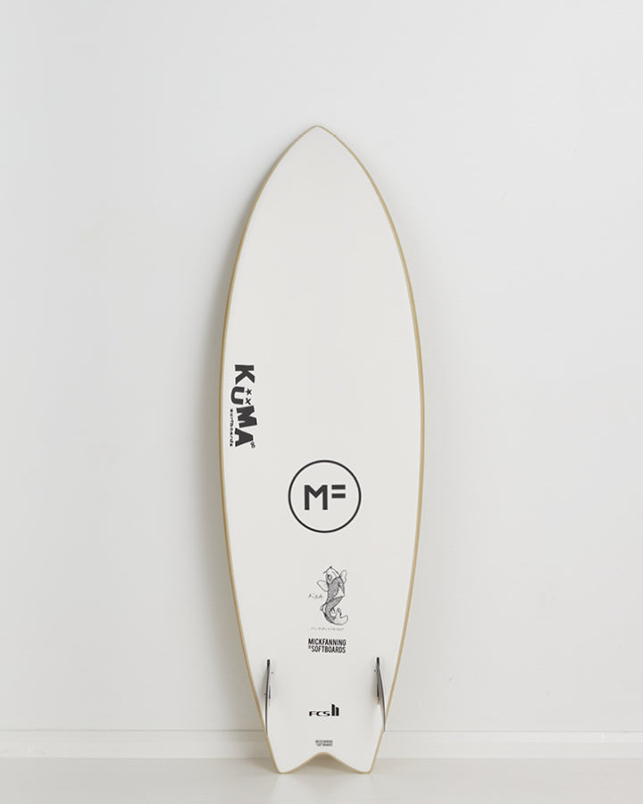 Planche De Surf En Mousse MF Softboards Kuma Fish Soy Brown 5'10 FCS II