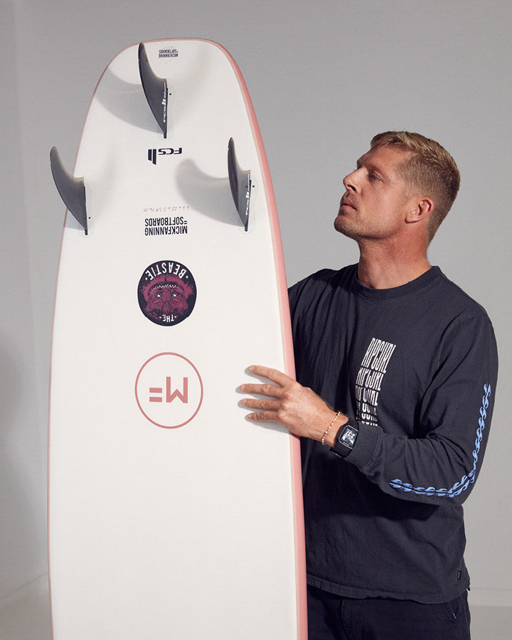 Planche De Surf En Mousse MF Beastie Coral FCS 6'6