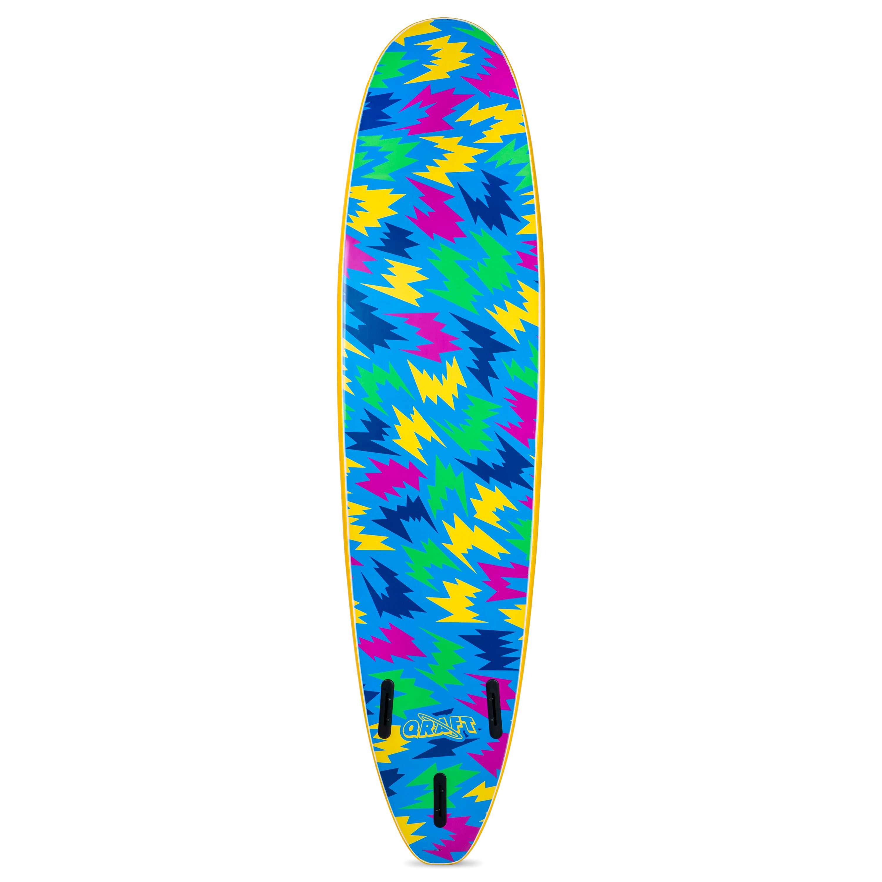 Planche De Surf en Mousse Qraft Log Psy Rock 7'6 Yellow