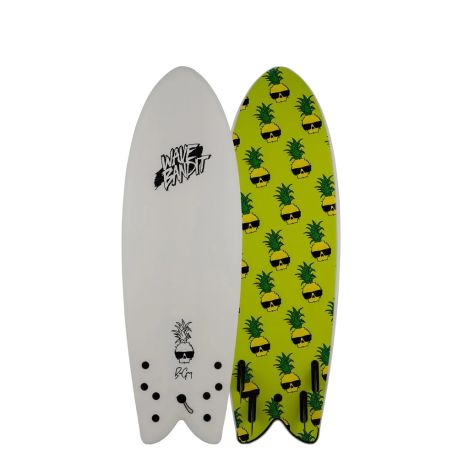 Planche De Surf en Mousse Wave Bandit By Catch Surf Ben Gravy Retro Fish 5'8 Quad