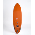 Planche de surf en mousse MF x Laura Sugar Glider Super Soft 6'6 - Pink/Clay