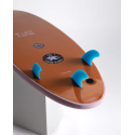Planche de surf en mousse MF x Laura Sugar Glider Super Soft 6'6 - Pink/Clay