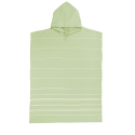 SAND CLOUD Classic Stripe Hooded Poncho Black