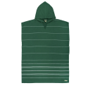SAND CLOUD Classic Stripe Hooded Poncho Black