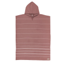 SAND CLOUD Classic Stripe Hooded Poncho Black
