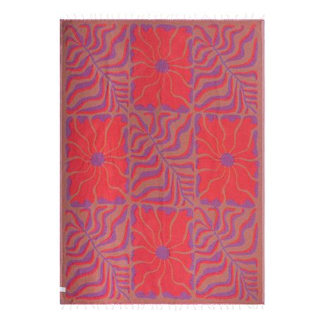 BEACH TOWEL SAND CLOUD Painted Daisies Blanket