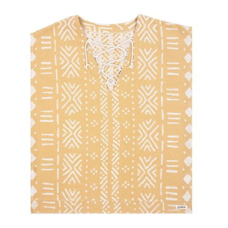 poncho SAND CLOUD Adobe Mudcloth Cover Up Sunflower