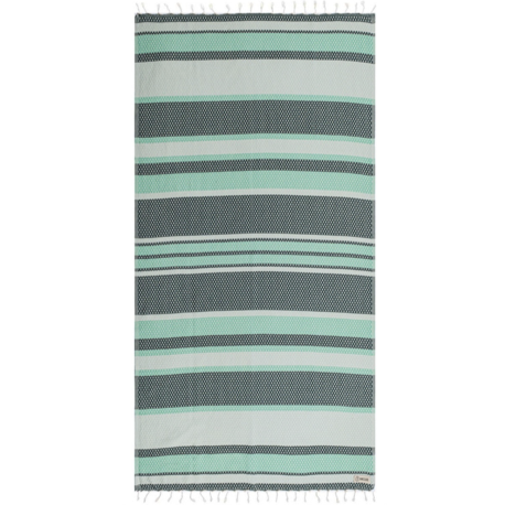 BEACH TOWEL SAND CLOUD Jade Dobby Stripe