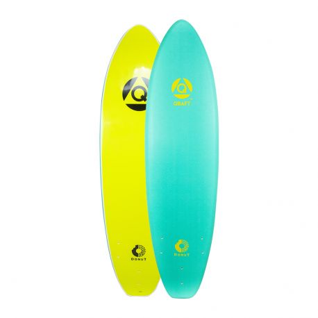 Planche De Surf En Mousse QRAFT The Donut Log 6'0 Turquoise