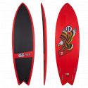 Planche de surf en Mousse JJF PYZEL Ivan Florence Astrofish Black 6'0