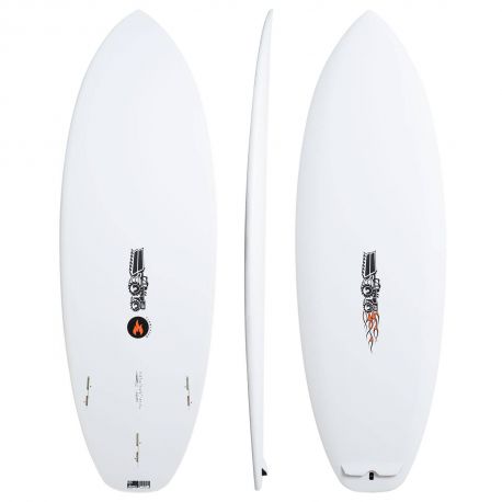 Planche De Surf En Mousse JS Industries - Flame Fish - WHITE 5'6