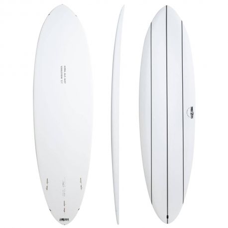 Planche De Surf En Mousse JS Industries Big Baron - WHITE 7'0