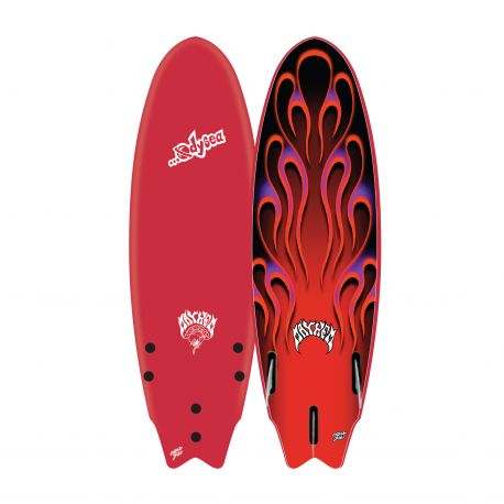 Planche De Surf En Mousse Catchsurf Odysea X Lost 6'5 Rounded Nose Fish Red