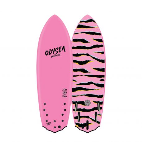 Planche de surf en Mousse Catch Surf Odysea 5'8' JOB Pro Quad Pink