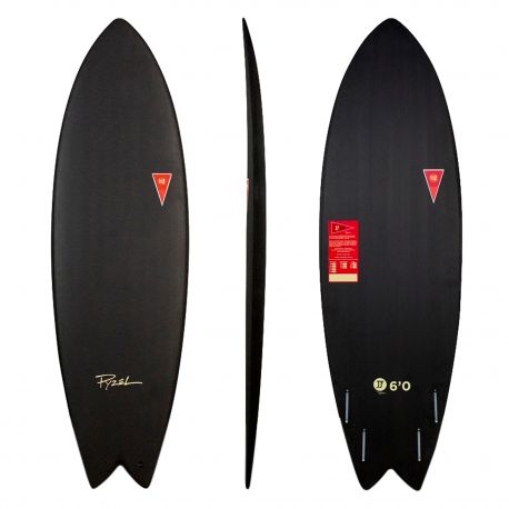 Planche de surf en Mousse JJF PYZEL Astrofish 6'6" Black