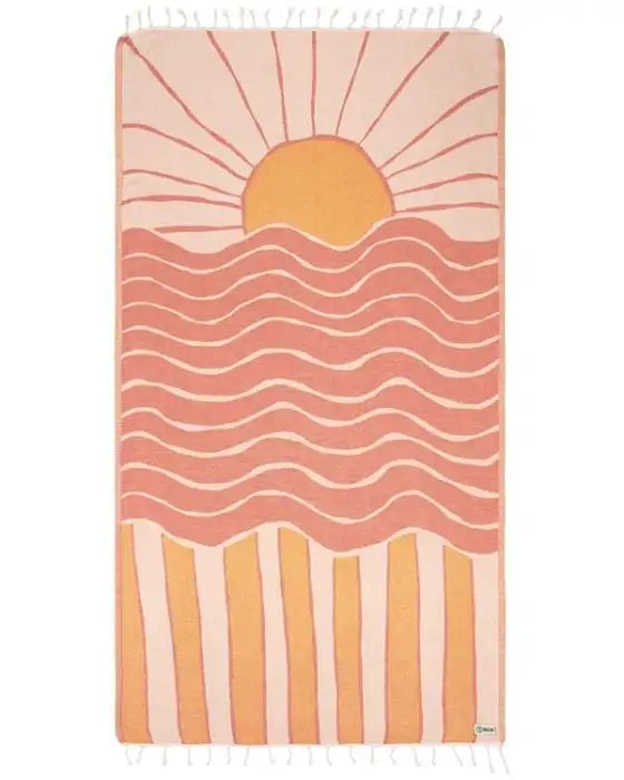 BEACH TOWEL SAND CLOUD TAINO TURTLE 