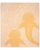 BEACH TOWEL SAND CLOUD Whale Shark - Sunflower