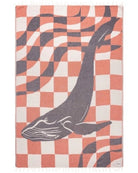 BEACH TOWEL SAND CLOUD Checkered Whale