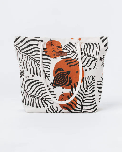 SAND CLOUD Retro Turtles Beach Tote