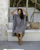 Poncho SAND CLOUD Terra Hooded