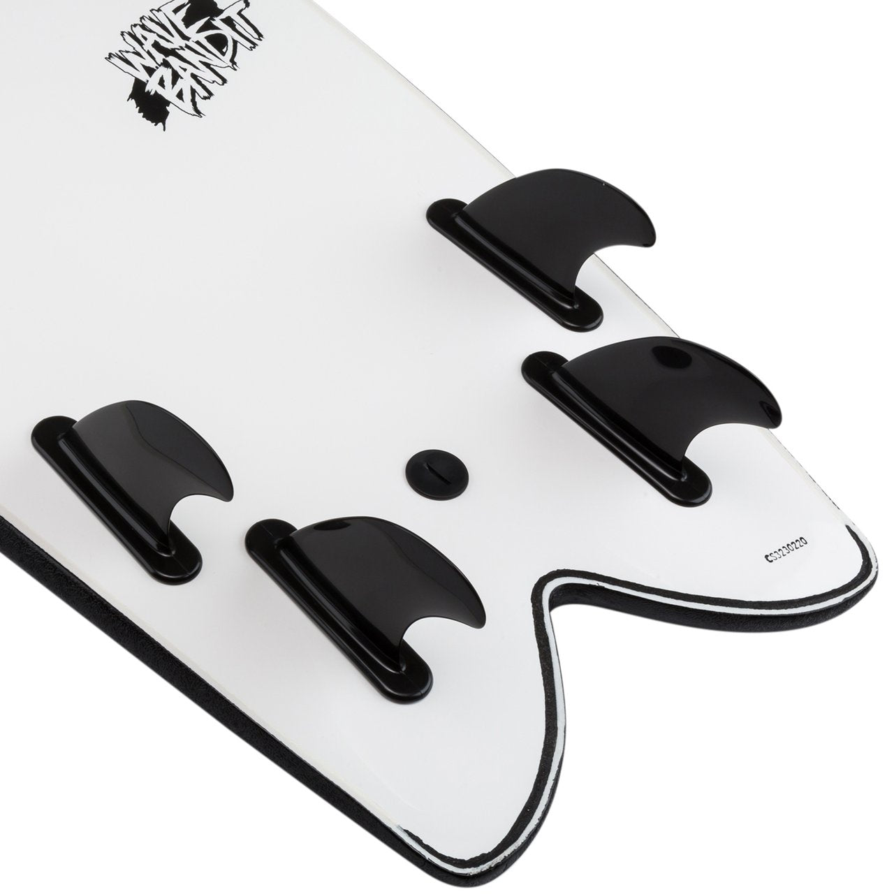 Planche De Surf en Mousse Wave Bandit par Catch Surf Retro Fish 5'8 Quad Black