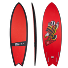 Planche de surf en Mousse JJF PYZEL Ivan Florence Astrofish Red 5'10
