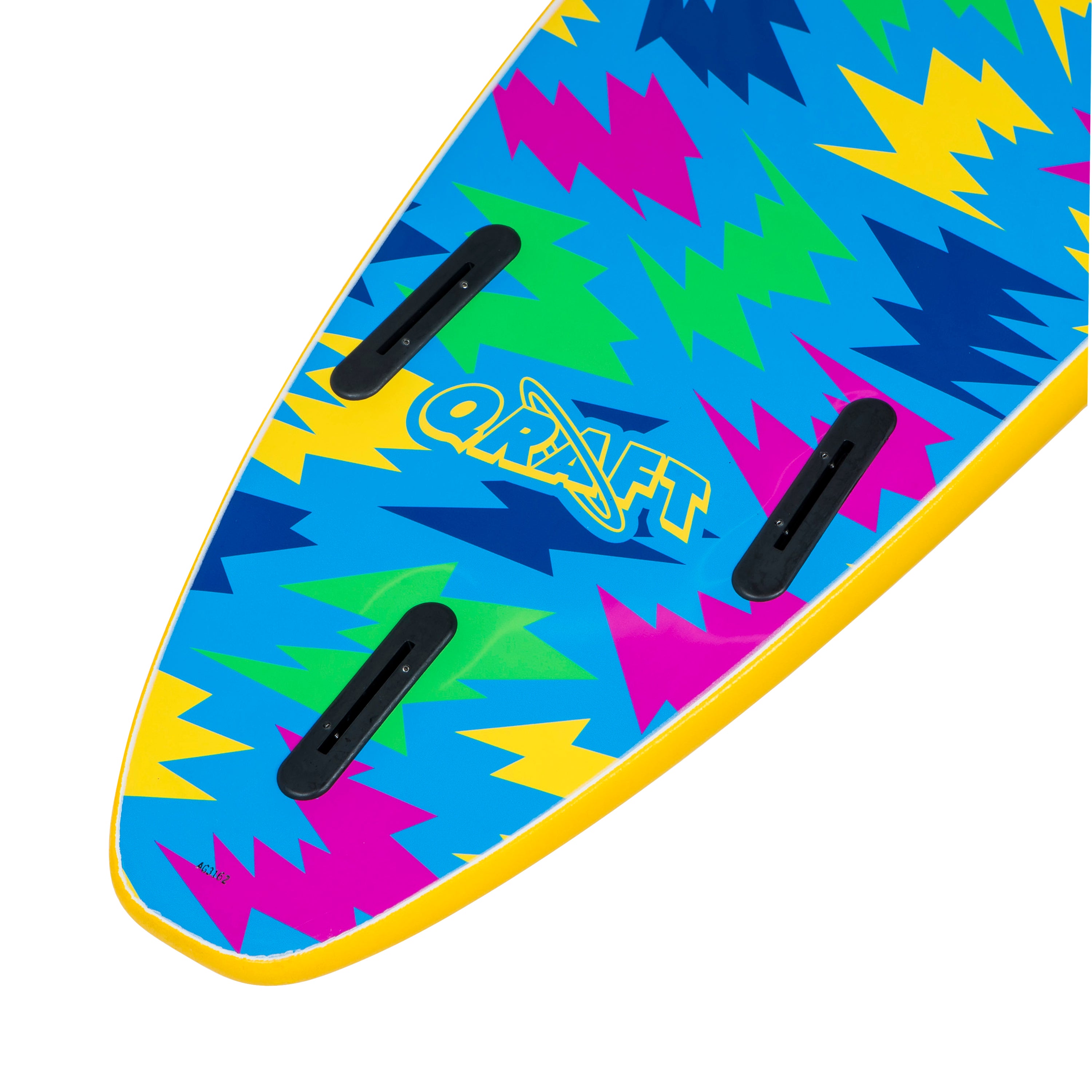 Planche De Surf en Mousse Qraft Log Psy Rock 7'6 Yellow